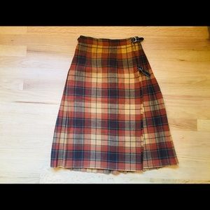 Vintage Scotland tartan skirt